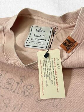 Maison MIHARA YASUHIRO pink tee Size L MMY